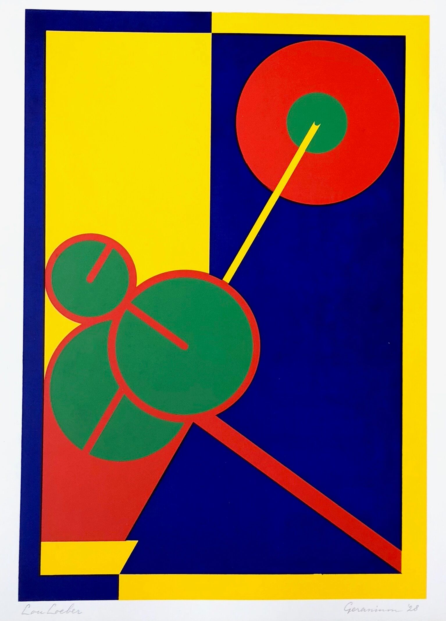 Lou Loeber: Geranium (1928), silkscreen print