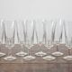 8 flûtes à champagne en verre modèle Regence Luminarc, vintage