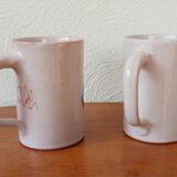 Deux mugs en ceramique