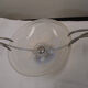 Deco art glass opalescent press Cup