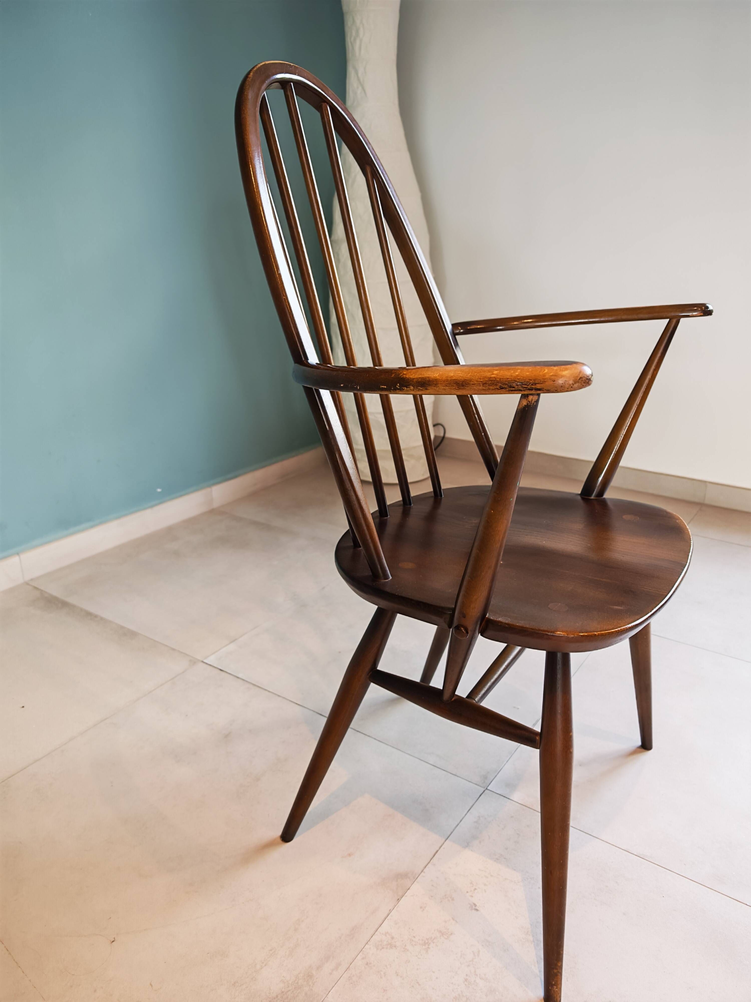 Ensemble chaise et fauteuil à barreaux attribués à Ercol Goldsmith, 1960