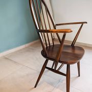Chair & Armchair Set with Slats 1960 — Attributed to Ercol Goldsmith (St
