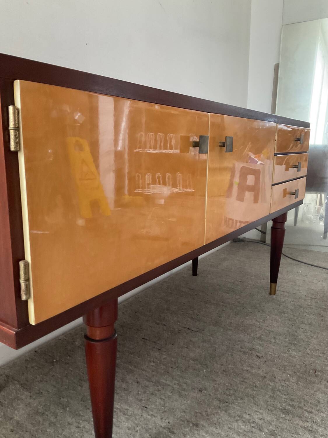 Vintage teak TV cabinet sideboard from the 60s and 70s