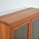 Danish solid teak display cabinet 1960s Scandinavian vintage