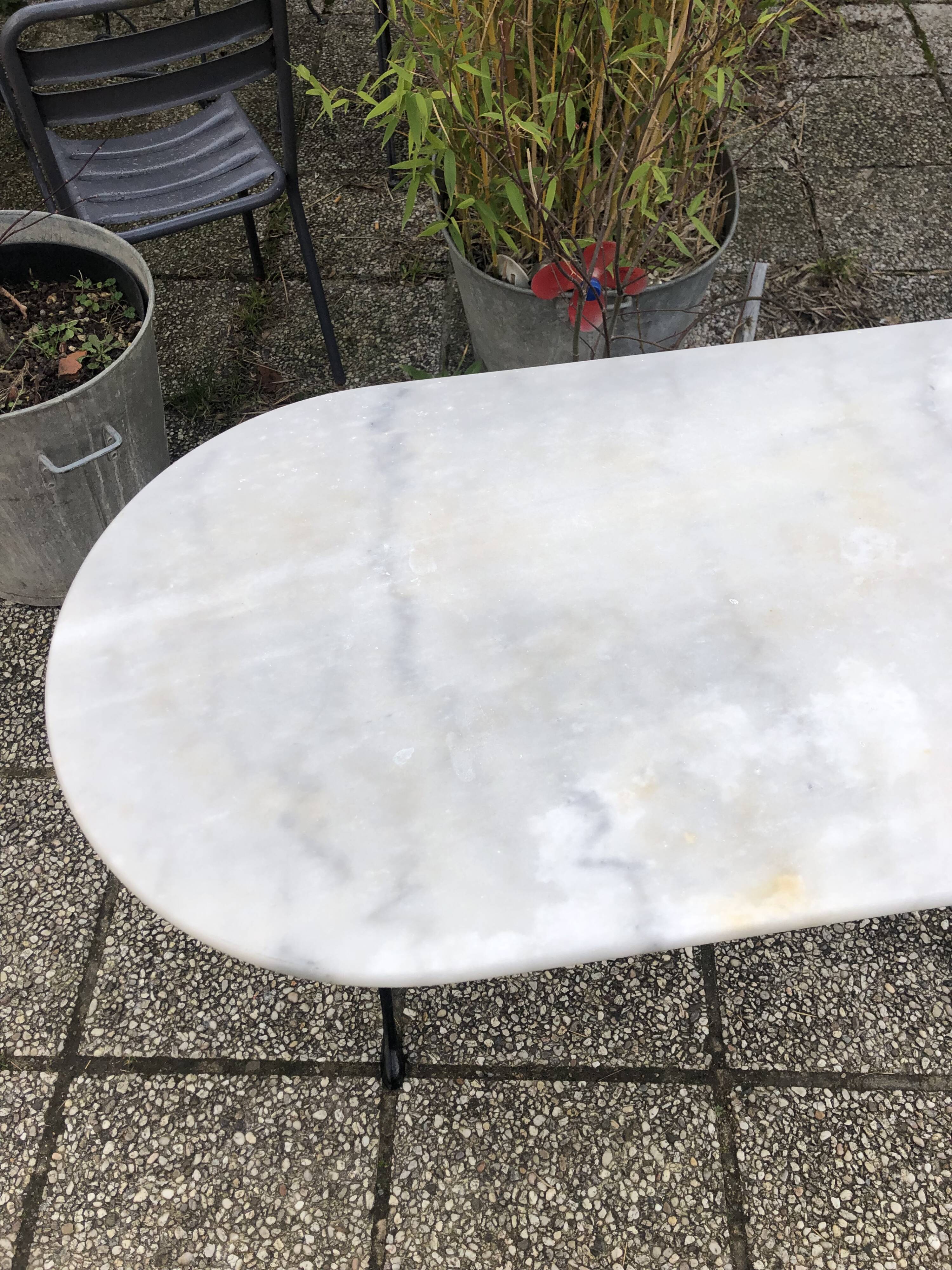 Marble bistro table