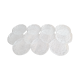 Set of 11 dessert plates in faceted glass