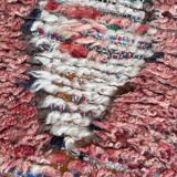 Red Boujad Moroccan rug - 221 x 89 cm