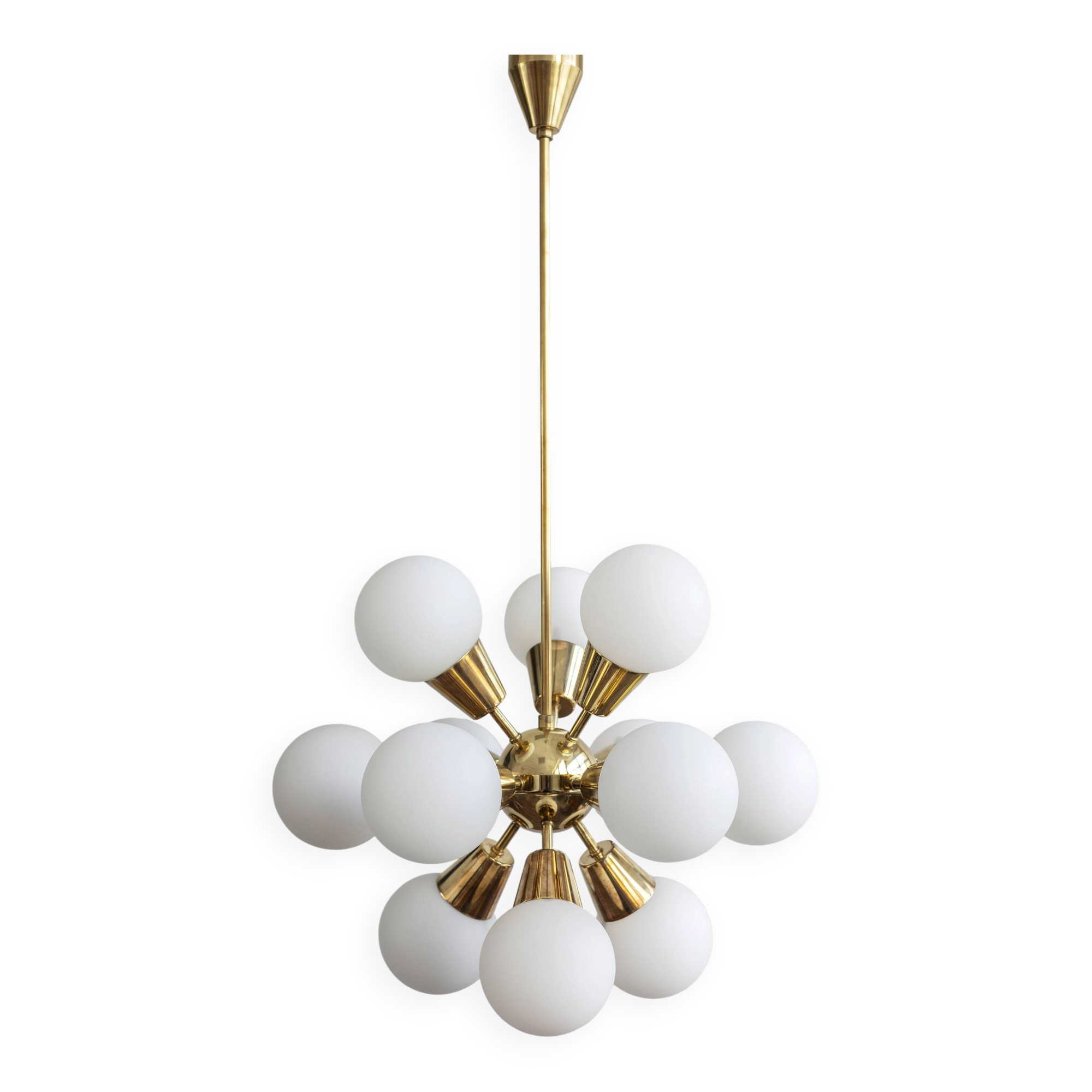 Czechoslovak Vintage Chandelier By Jaroslav Bejvl Sr. For Lustry Kamenický