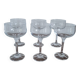 6 Diana Bohemian Crystal Champagne Glasses