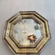 Sandro Petti enormous octagonal mirror brass chrome 1970s Maison Jansen