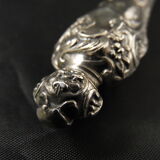 Solid silver foie gras shovel, pâté mignardise Rocaille XIXe Minerve 1st title