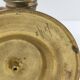 Pair of candle holders patinated bronze floral decoration early twentieth century