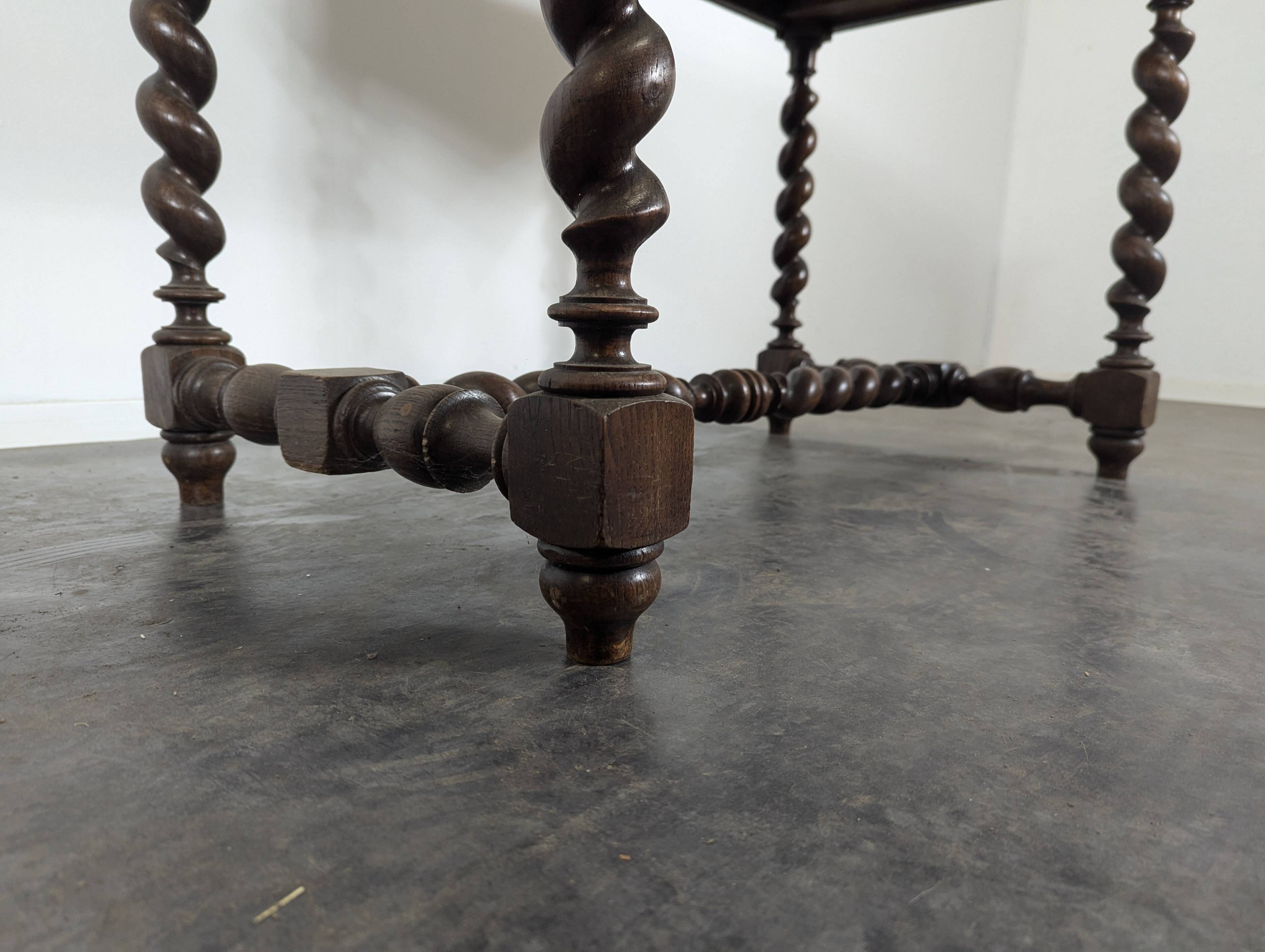 Louis XIII style oak desk