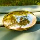 Brass pebble ashtray