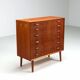 Johannes Sorth chest of drawers in teak Nexo Mobelfabrik Denmark 1960