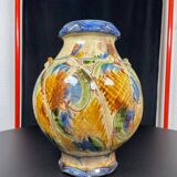Large signed colorful vase
