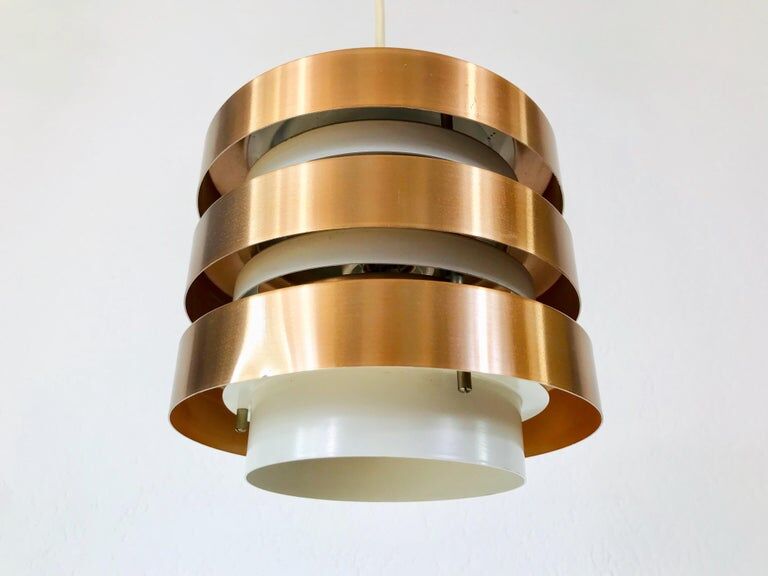 Hanging lamp in copper and metal 1960s
