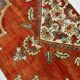 Tapis persan à motif oriental rouge et gris