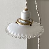 Opaline portable lamp
