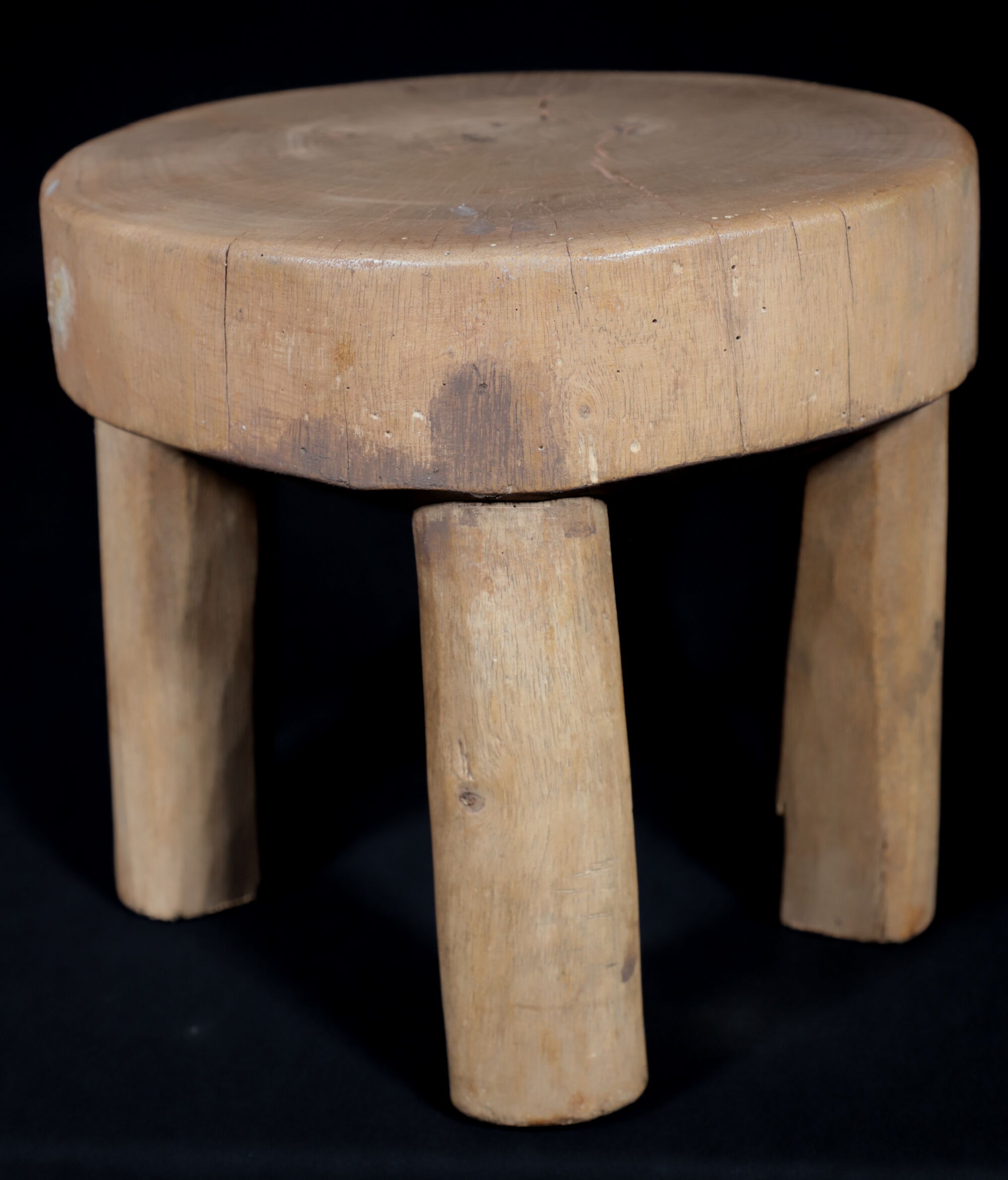 African Art Africa - Antique Wooden Stool West Africa - 21 Cms