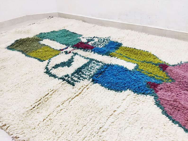 Colorful Berber carpet 264 X 138 CM