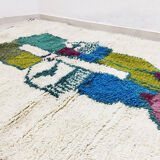 Colorful Berber carpet 264 X 138 CM