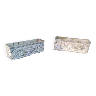 Pair of ancient stone medicis