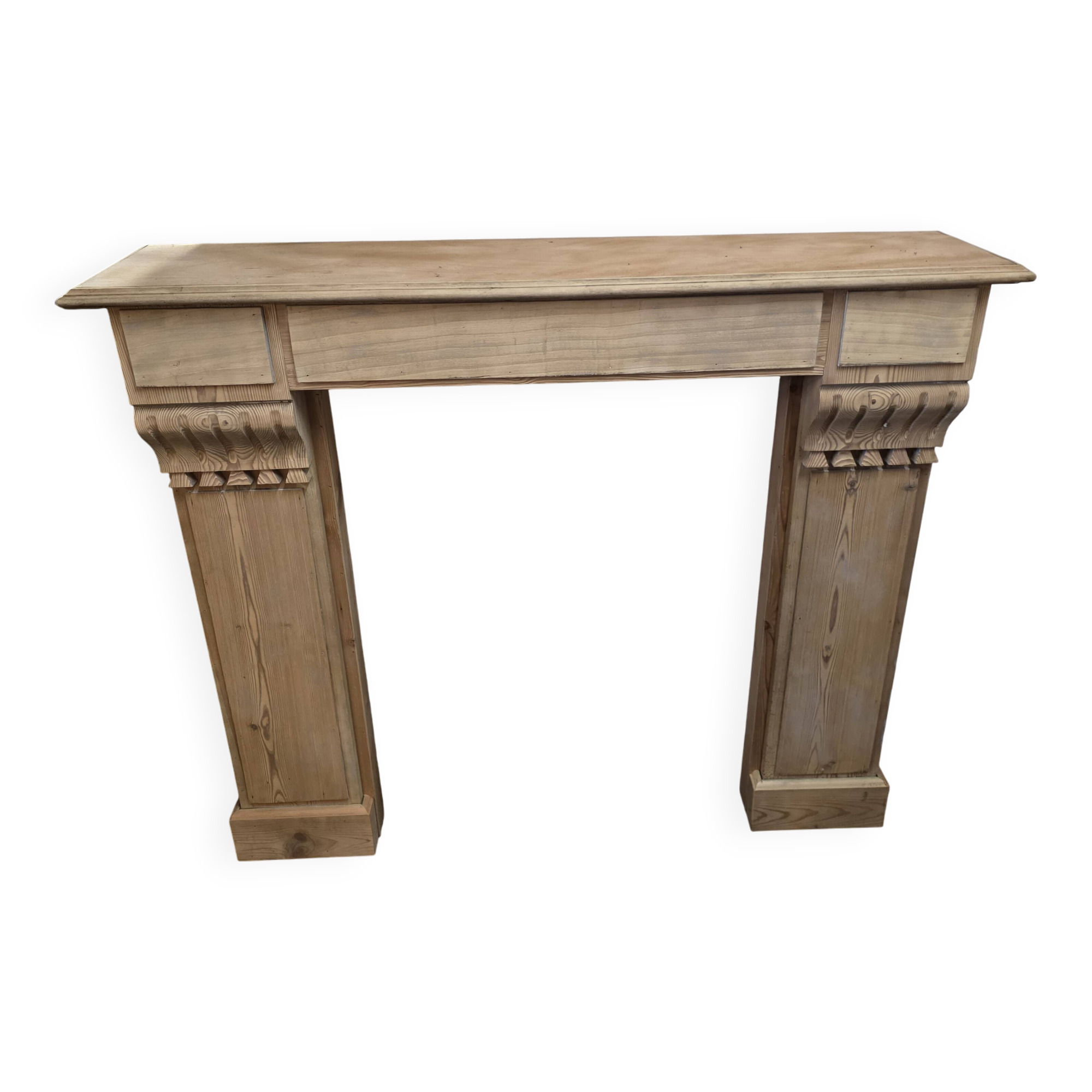 Wooden fireplace