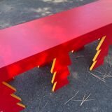 Handcrafted wooden bench