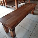 Table with solid acacia benches