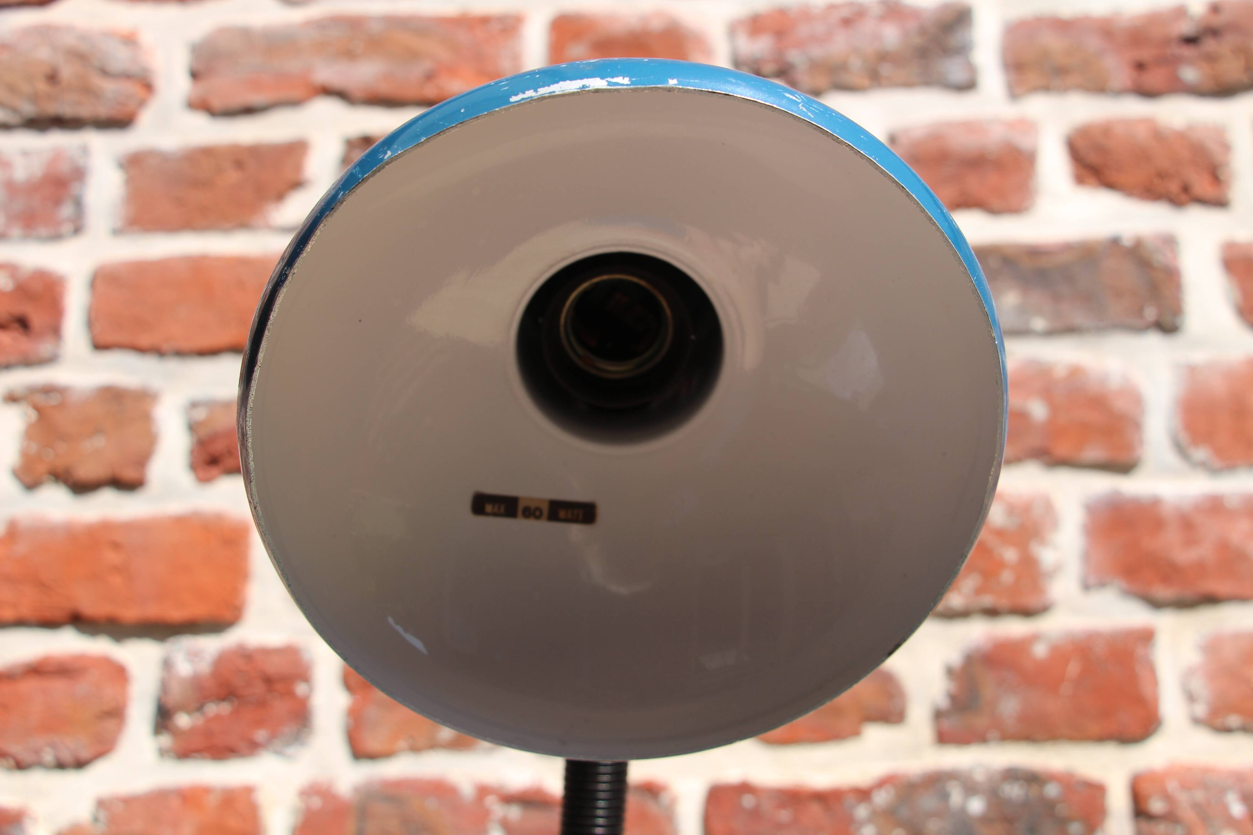 70's blue NARVA VEB desk lamp