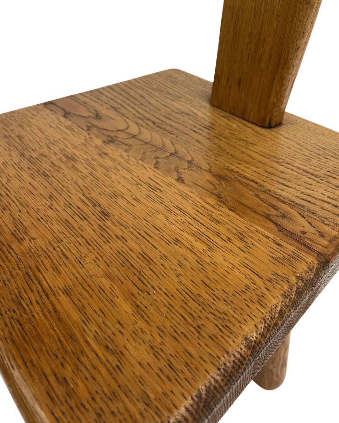 Vintage Spanish chair / stool 70s design brutalist