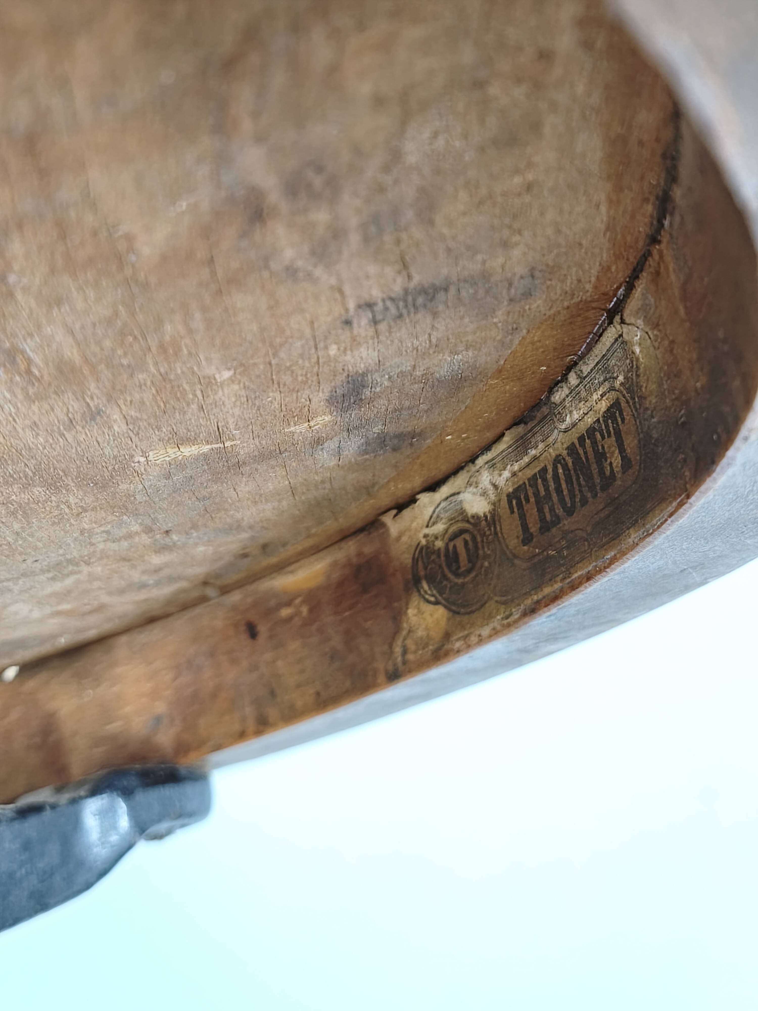 Thonet Bentwood Swivel Piano Stool, Czechoslovakia 1930s