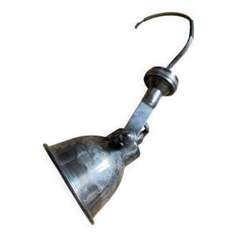 vintage silver metal wall light 250901