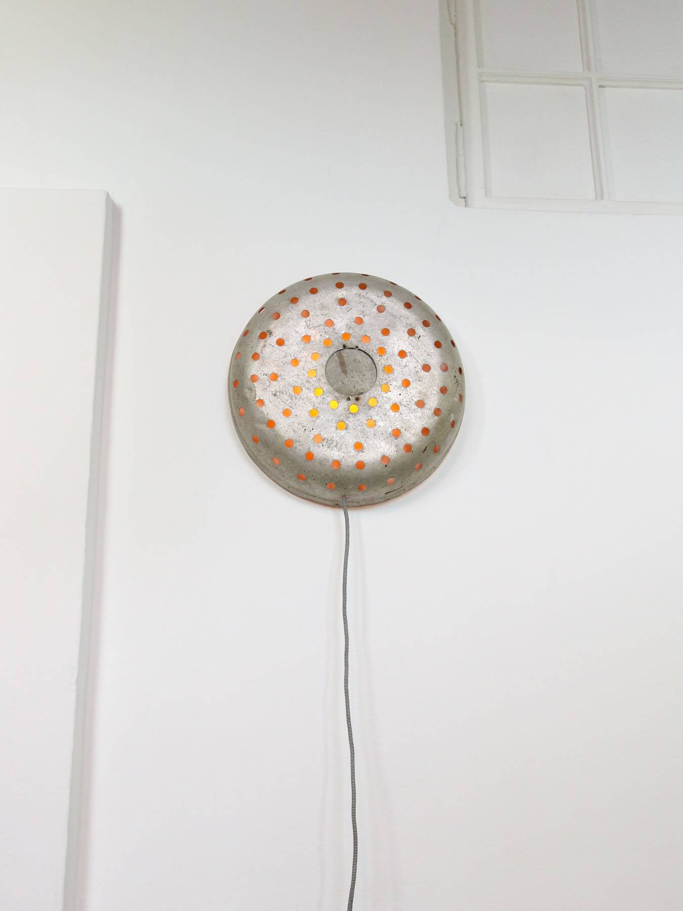 Mid-century Italian Perforated Metal Wall Lamp