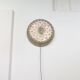 Mid-century Italian Perforated Metal Wall Lamp