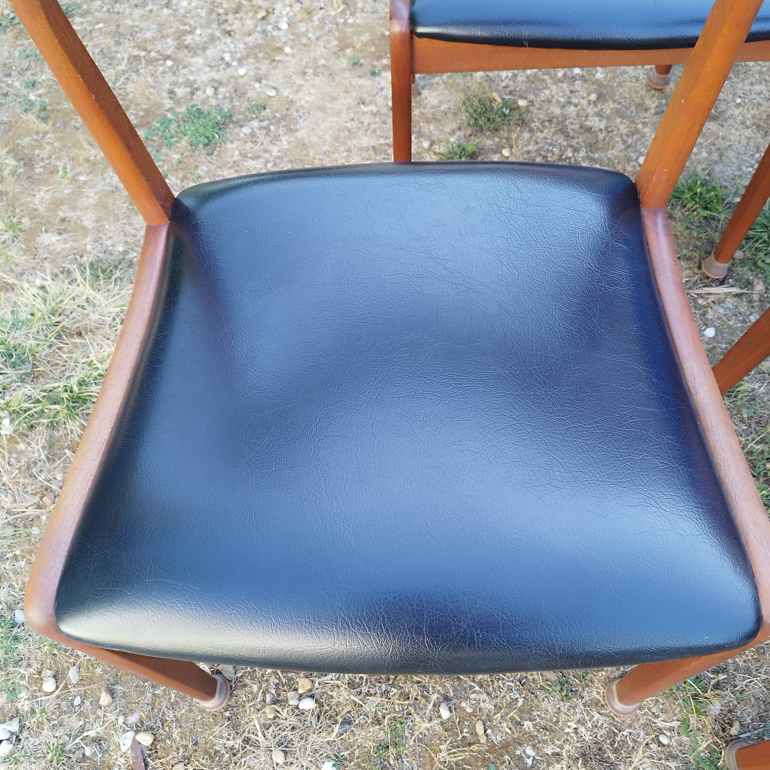 Scandinavian chairs in teak