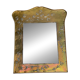 Chinese mirror in gilded brass inspired by Jean Goardère.