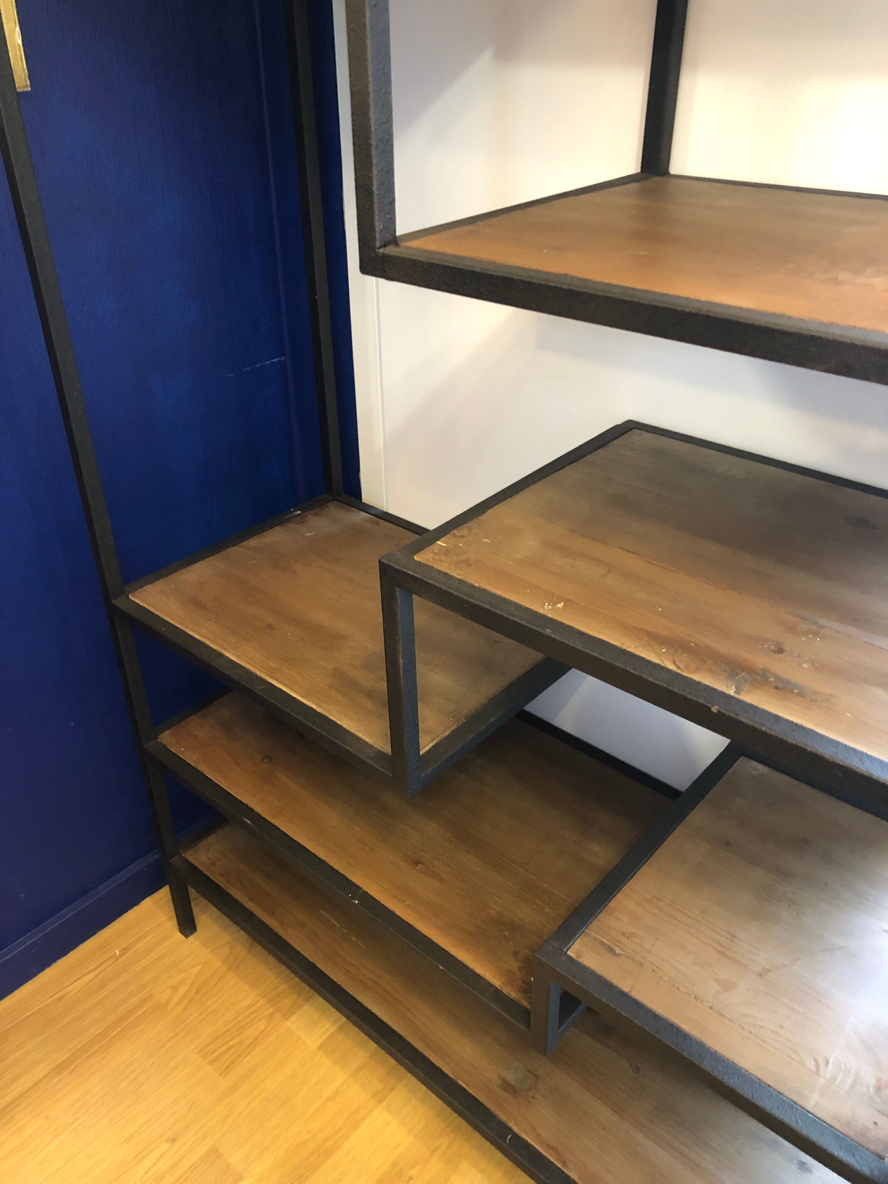 Industrial library shelf