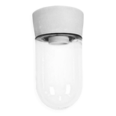 Lustre en porcelaine blanche vintage, années 1970