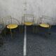 3 "Silver Moon" chairs by Pascal Mourgue for Fermob, 1985