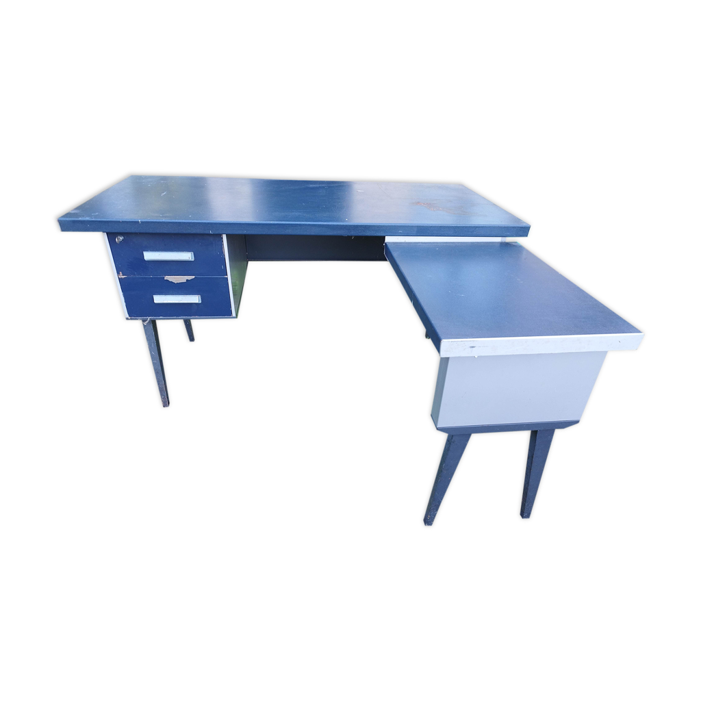 Bureau industriel vintage inox ATAL