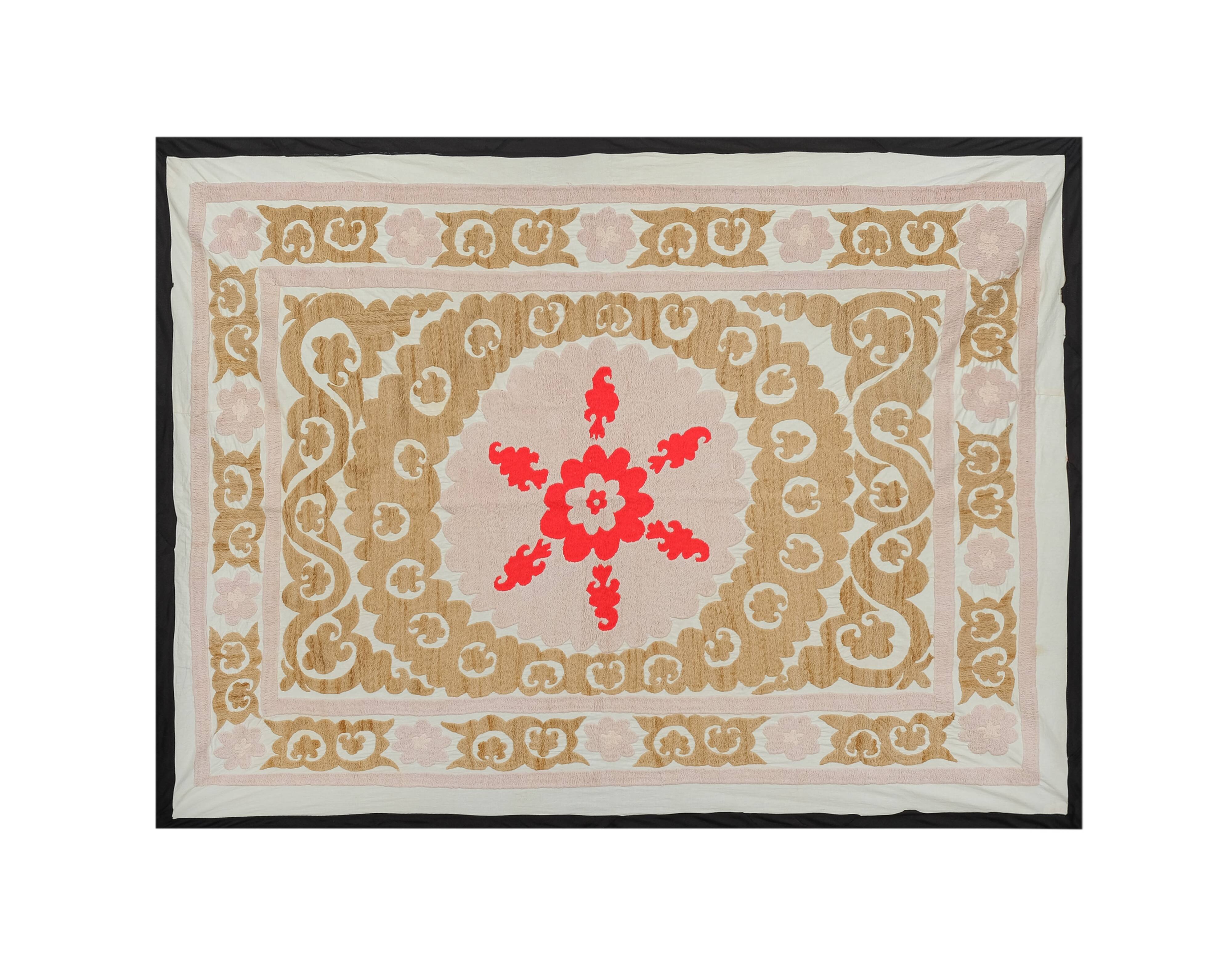 Hand knotted rug, vintage Turkish rug 121x153 cm
