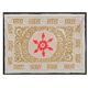 Hand knotted rug, vintage Turkish rug 121x153 cm