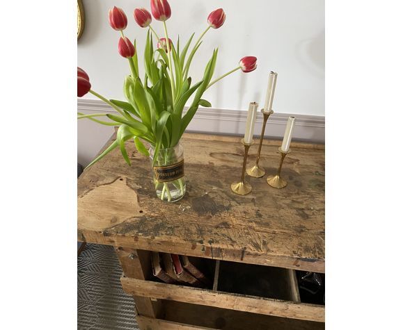 Vintage carpenter's wooden workshop set