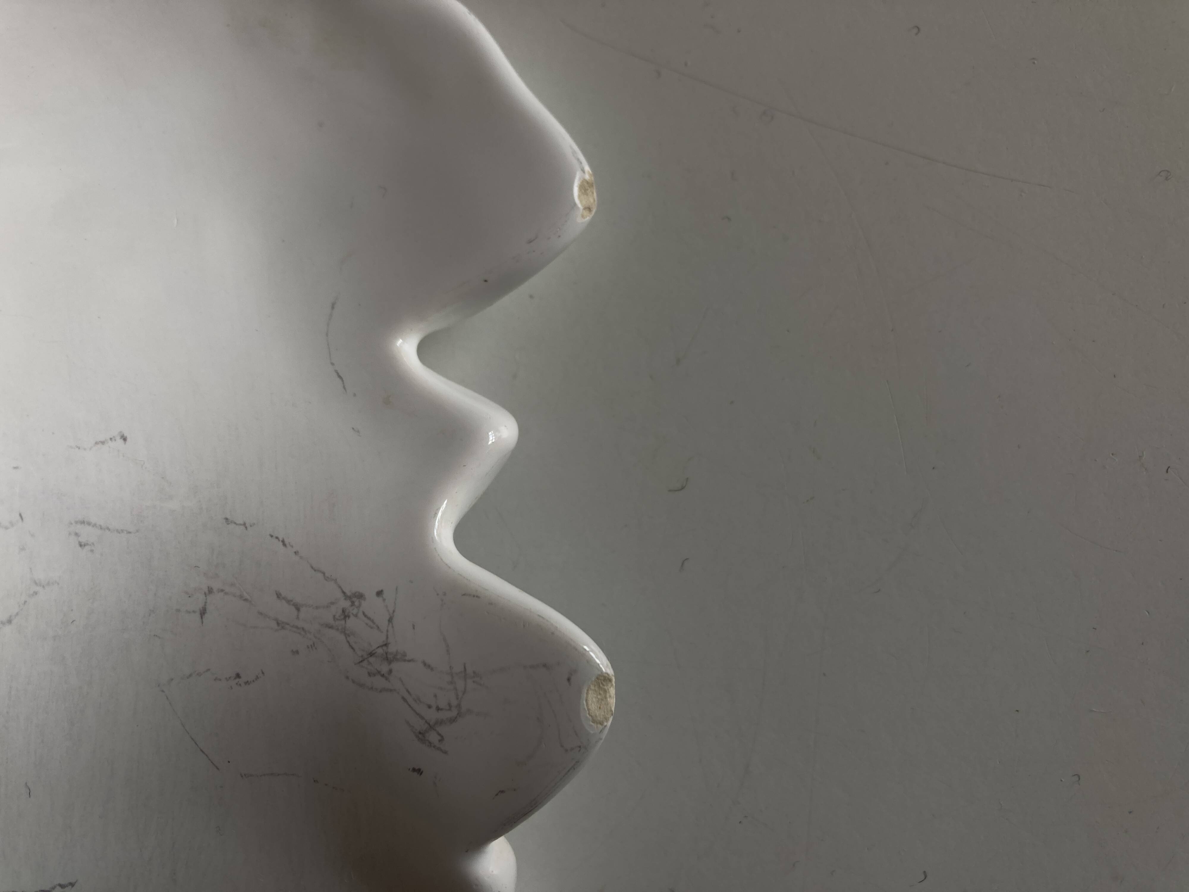 Acanthus platter in Malicorne earthenware, 18th century