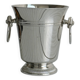 Small silver metal ice bucket