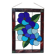 Panneau Vitrail Artisanal à Motif Floral – Verre Coloré, Technique Tiffany