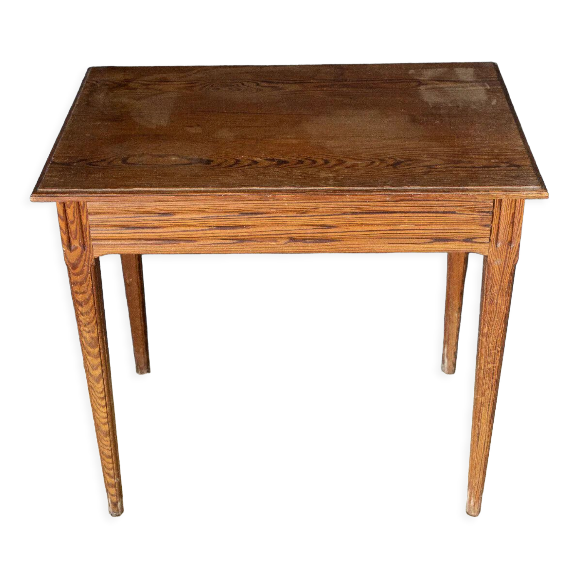 Parisian table pitchpin desk 1 drawer 1900