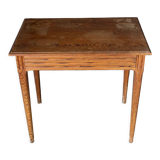 Parisian table pitchpin desk 1 drawer 1900